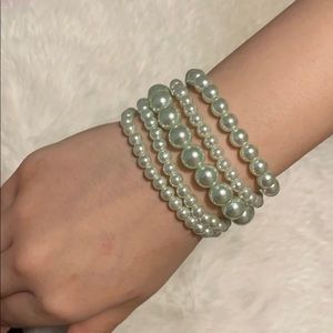 Pearl bracelet set 5